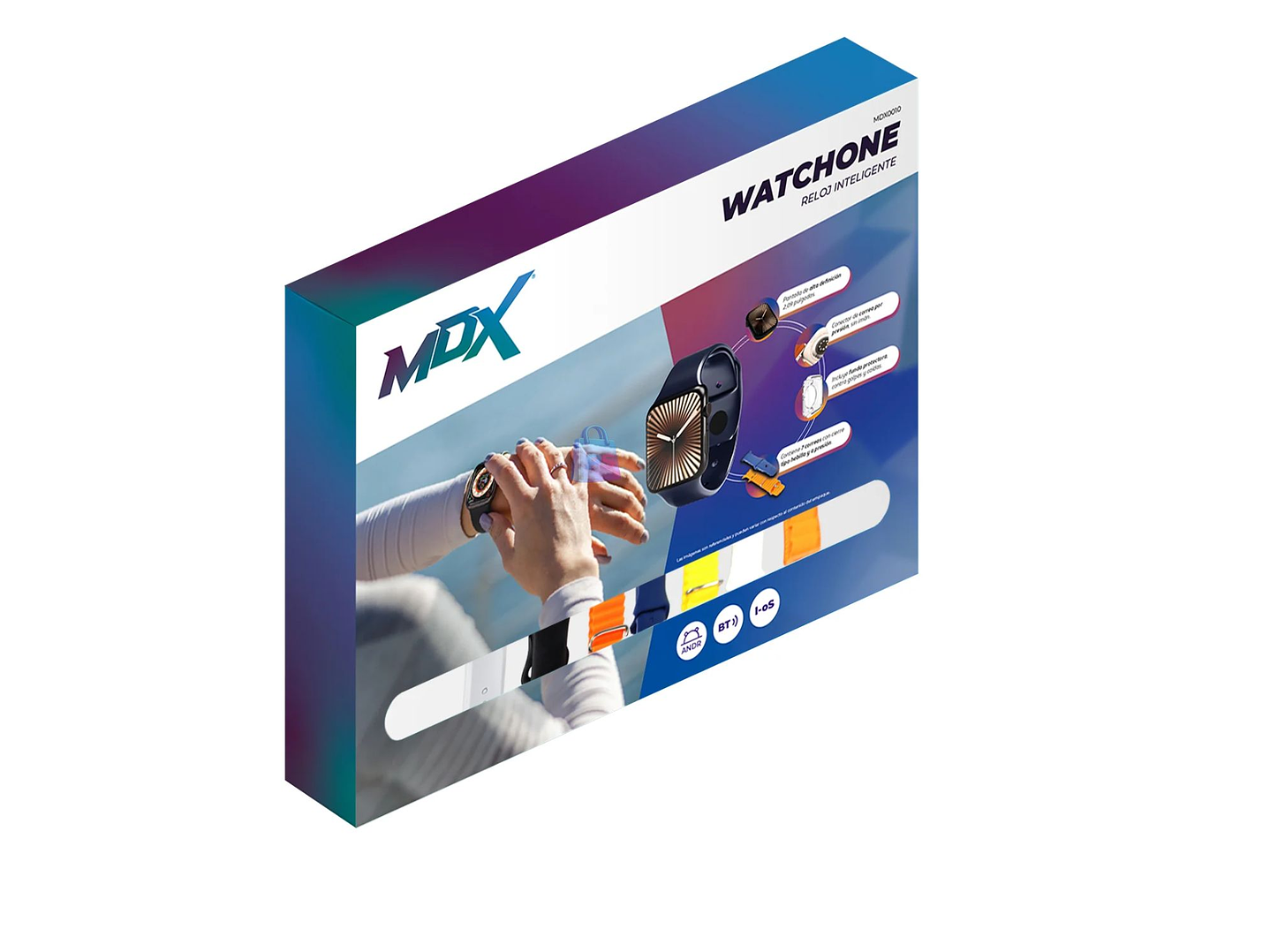 Smartwatch 2 Pulgadas Bluetooth + 7 Correas + Cargador - PS 3