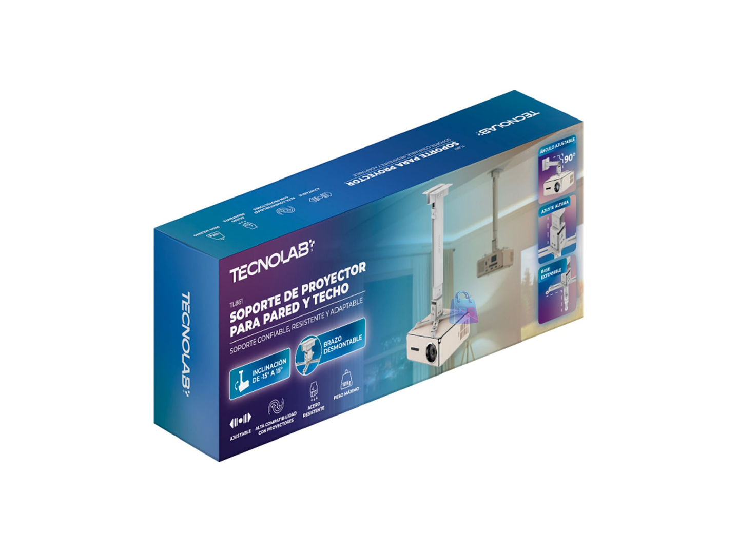 Soporte Proyector Techo Universal Ajustable 10kg - PS 4