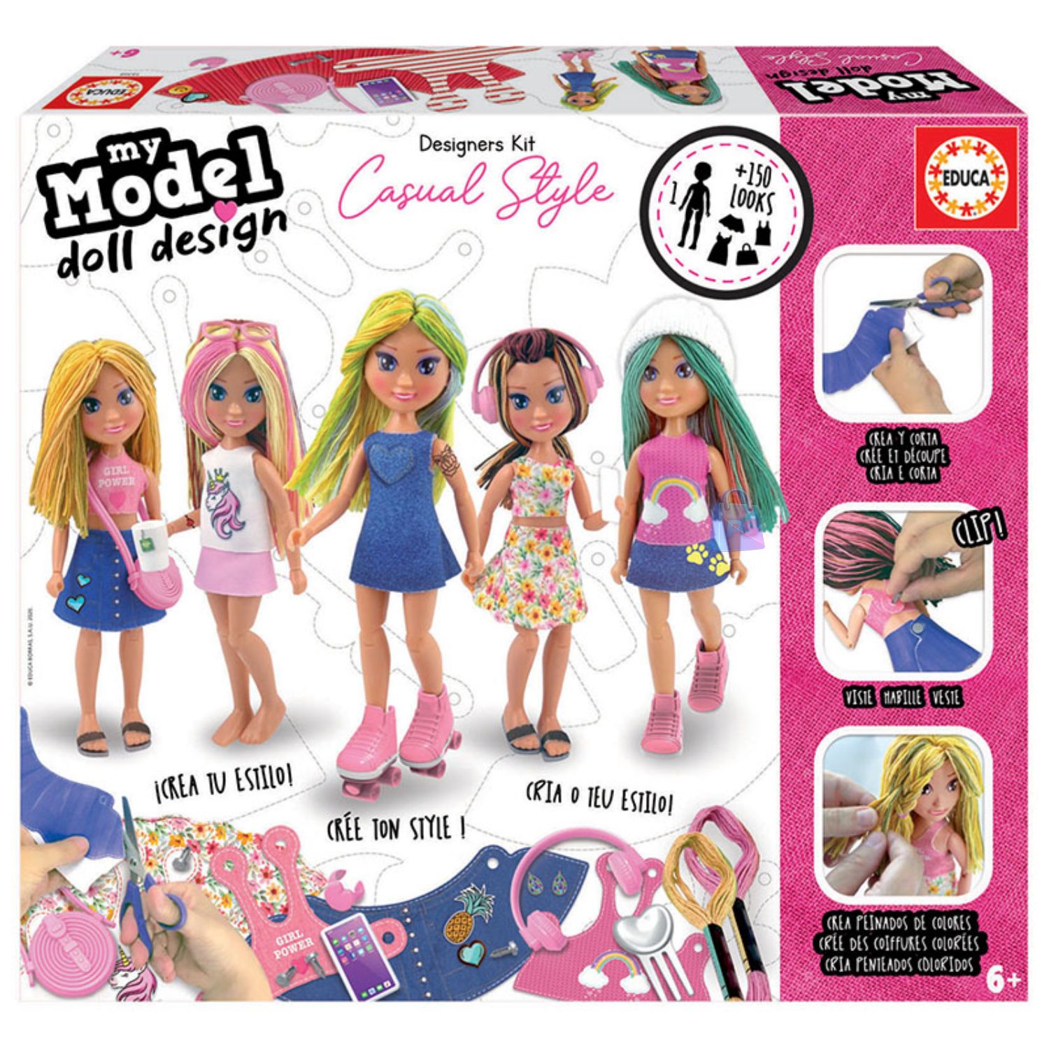 Muñeca Casual Style Diseña Moda +150 Looks - PS