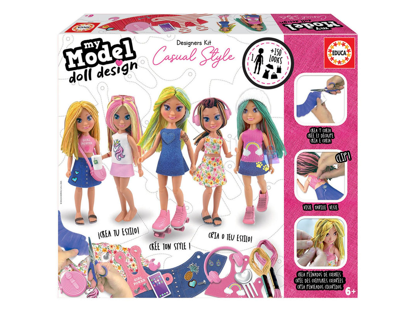 Muñeca Casual Style Diseña Moda +150 Looks - PS 1