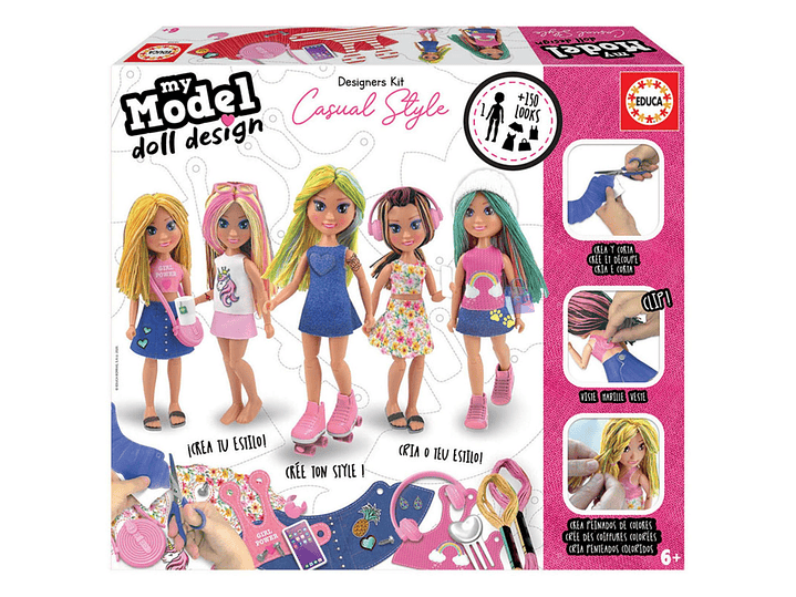 Muñeca Casual Style Diseña Moda +150 Looks - PS 1