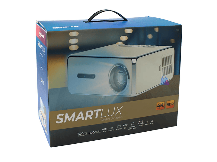 Proyector Smart Android 4K WiFi BT 15000L 800ANSI - PS 5
