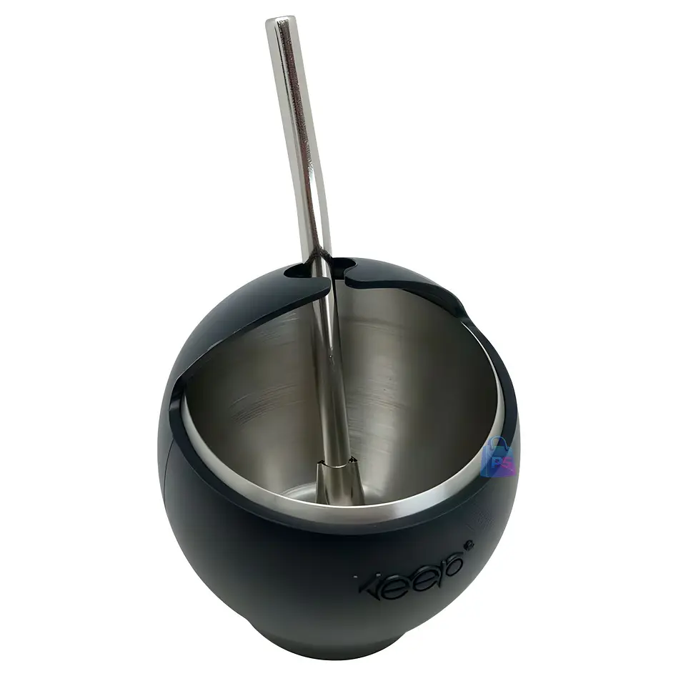 Mate Acero Inoxidable 230ml con Bombilla Colores - PS 10