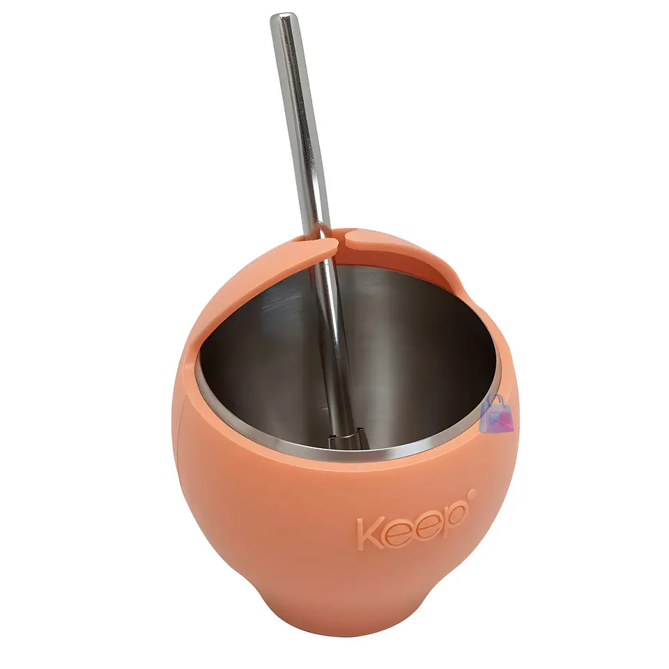 Mate Acero Inoxidable 230ml con Bombilla Colores - PS 6
