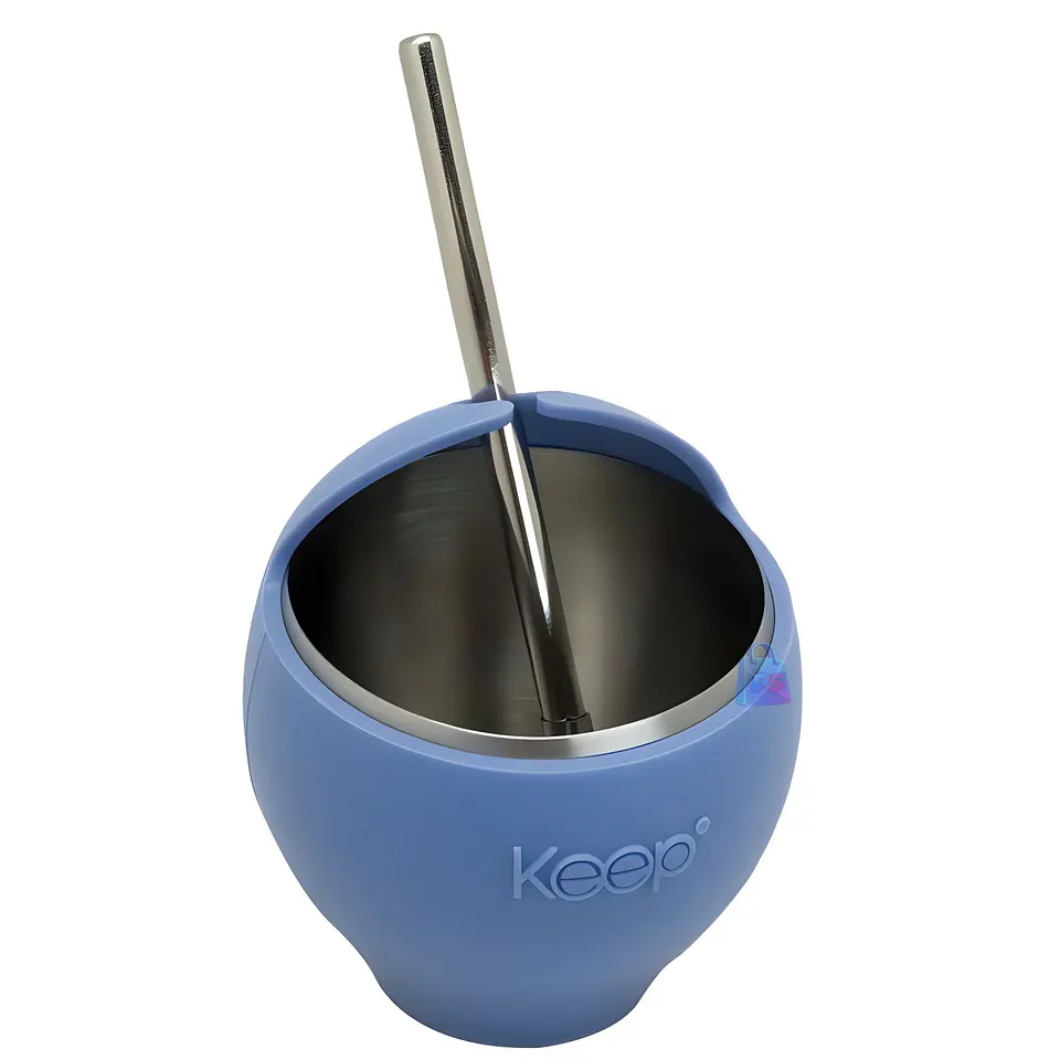 Mate Acero Inoxidable 230ml con Bombilla Colores - PS 2