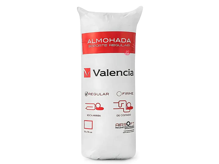 Pack 2 Almohadas Microfibra 50X70cm Valencia - PS 1