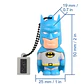 Pendrive Batman Azul Looney Tunes 16GB USB - PS - Miniatura 4