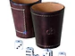 Vaso Cacho Cuero Dommo Burano Café + 5 Dados - PS - Miniatura 1