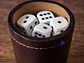 Vaso Cacho Cuero Dommo Burano Café + 5 Dados - PS - Miniatura 2