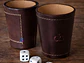 Vaso Cacho Cuero Dommo Burano Café + 5 Dados - PS - Miniatura 4