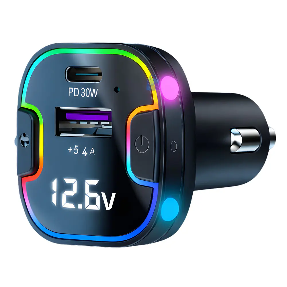 Cargador Auto 75W Multipuerto PD QC + Cable - PS 1