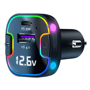 Cargador Auto 75W Multipuerto PD QC + Cable - PS