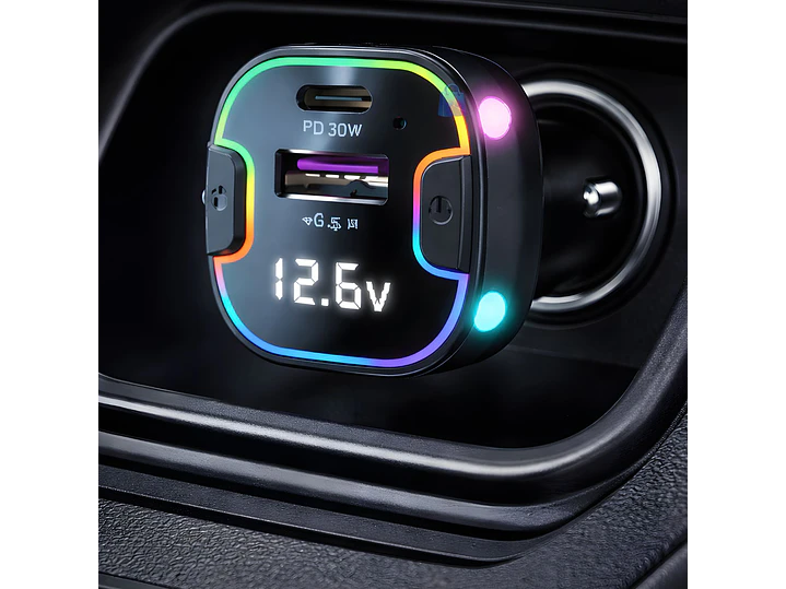 Cargador Auto 75W Multipuerto PD QC + Cable - PS 3