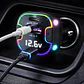 Cargador Auto 75W Multipuerto PD QC + Cable - PS - Miniatura 2