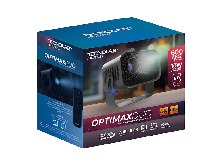 Proyector Smart 4K WiFi Bluetooth 600 ANSI Android 11 - PS 2