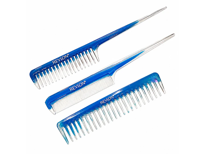 Set 3 Peines Revlon Cola y Estándar Antiestático - PS 2