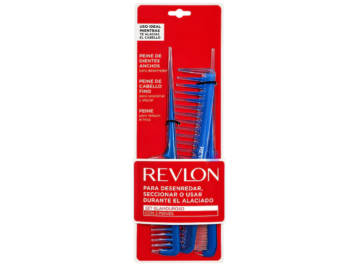 Set 3 Peines Revlon Cola y Estándar Antiestático - PS 1
