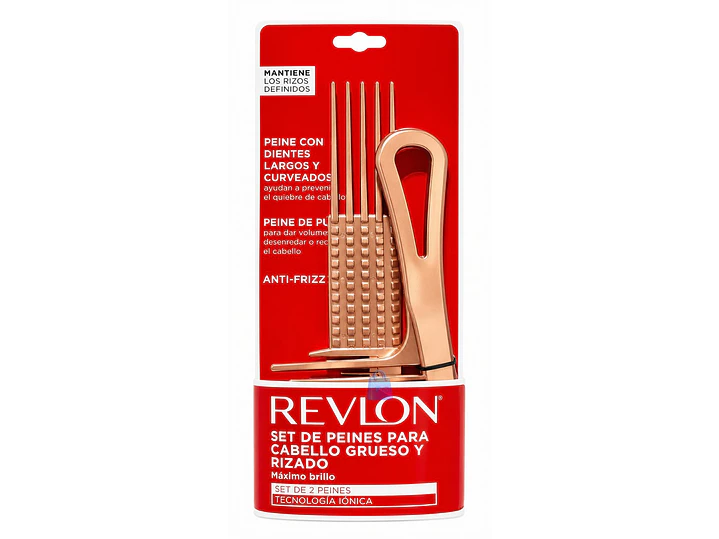Peines Revlon Rizos Set Anti Frizz Volumen Definición - PS 1