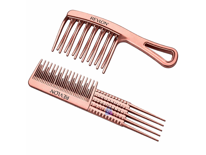 Peines Revlon Rizos Set Anti Frizz Volumen Definición - PS 2