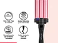 Ondulador Waver Revlon 3 Barriles Jumbo Rosa Pro - PS - Miniatura 5