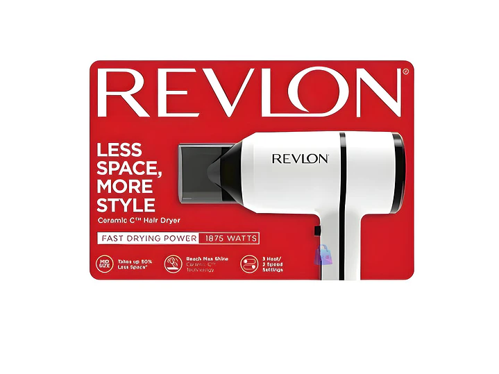 Secador Pelo Revlon Compacto 1875W Anti Frizz Cerámica - PS 1