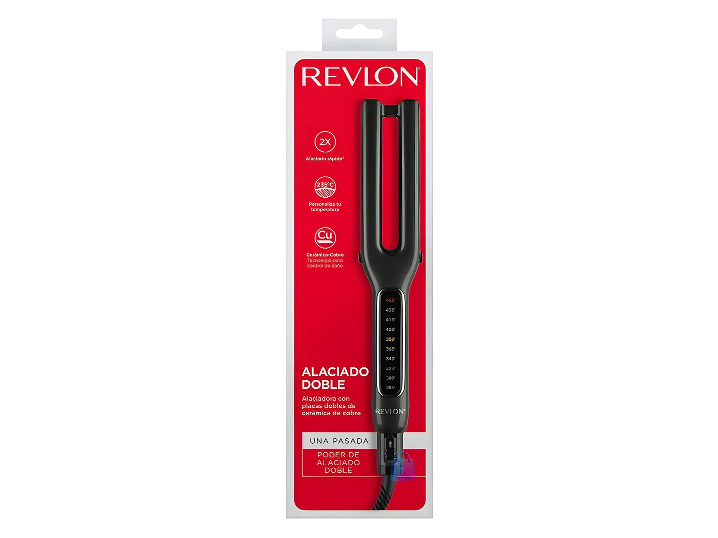 Alisador Doble Placa Revlon Cobre 235Grados Profesional - PS 1