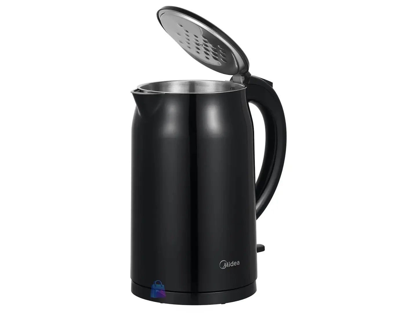 Hervidor Eléctrico 1.7L Doble Pared Acero Inox Negro - PS 2