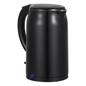 Hervidor Eléctrico 1.7L Doble Pared Acero Inox Negro - PS