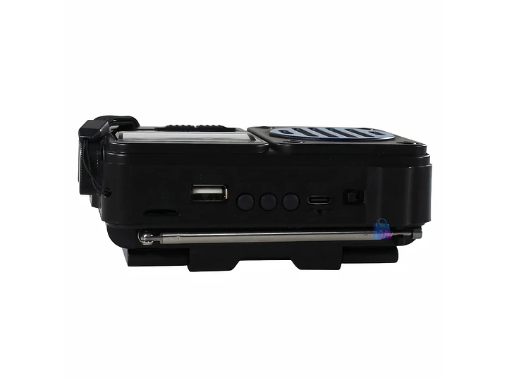 Radio Solar Bluetooth AM FM USB Linterna LED Colores - PS 9
