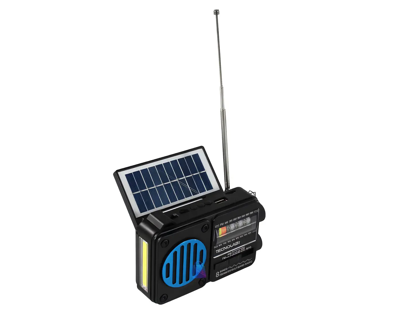 Radio Solar Bluetooth AM FM USB Linterna LED Colores - PS 7