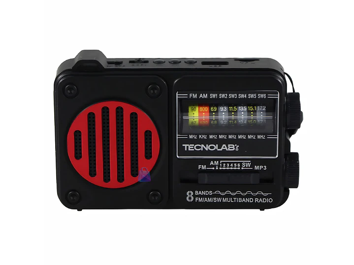 Radio Solar Bluetooth AM FM USB Linterna LED Colores - PS 1