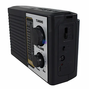 Radio Portátil AM FM SW USB TF Recargable - PS