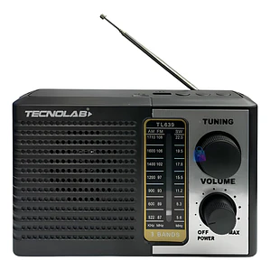 Radio Portátil AM FM SW USB TF Recargable - PS