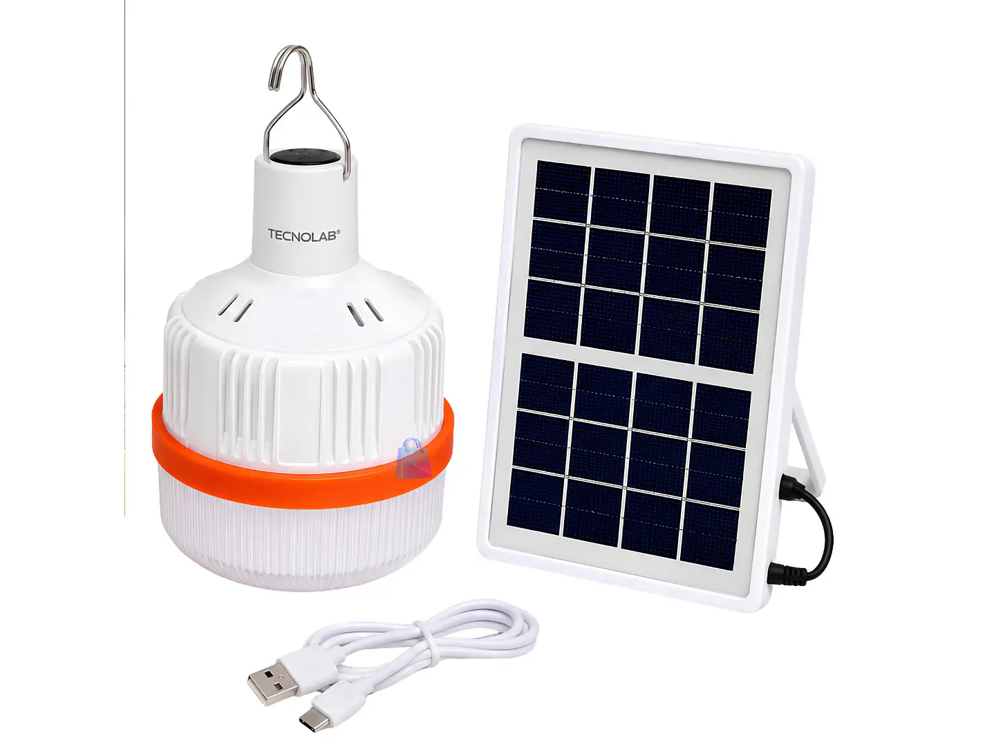 Lámpara Solar Emergencia 80W Recargable USB C LED - PS 1