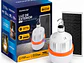 Lámpara Solar Emergencia 80W Recargable USB C LED - PS - Miniatura 2