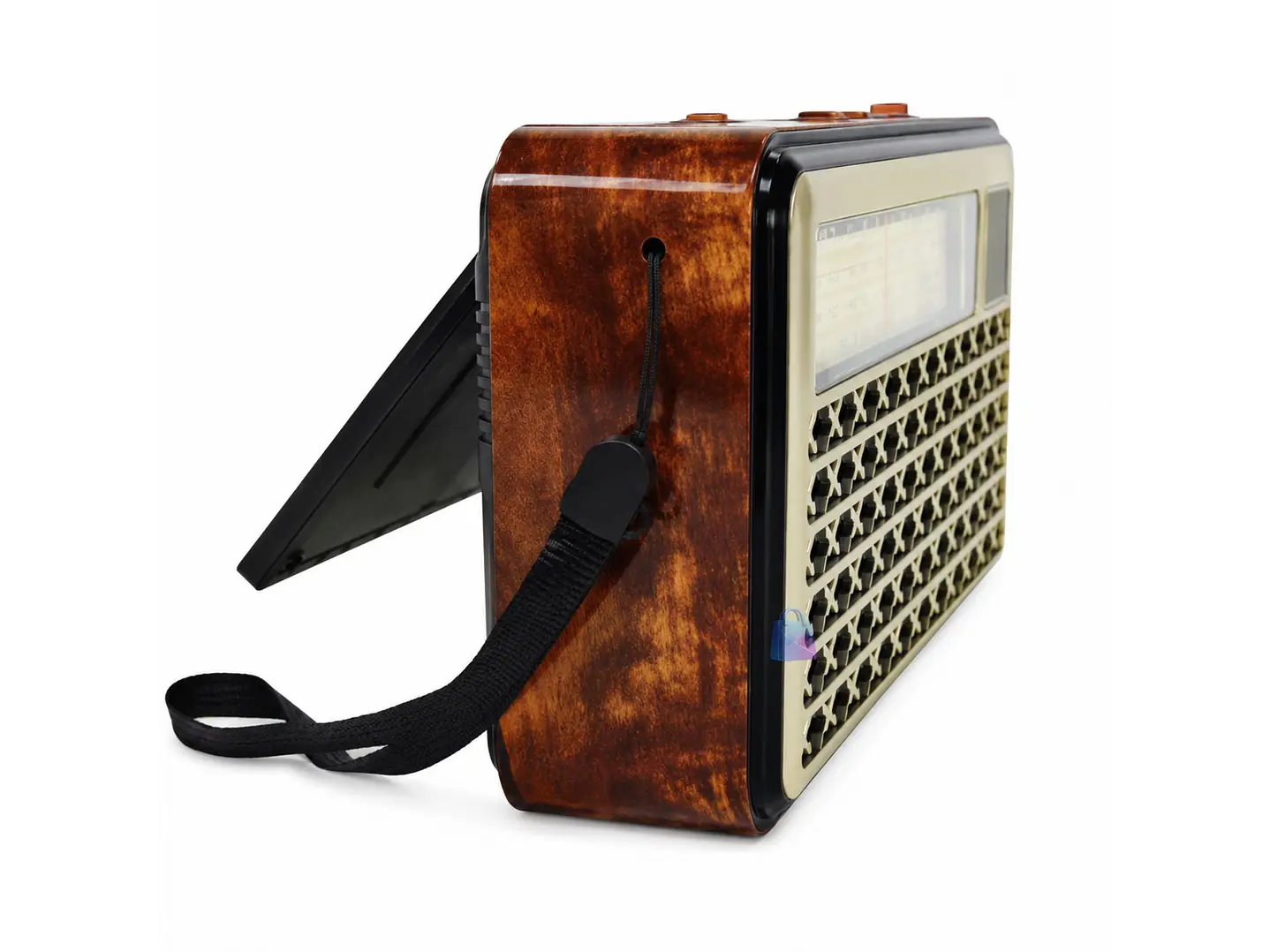 Radio Retro Solar Bluetooth FM AM USB Linterna Colores - PS 6