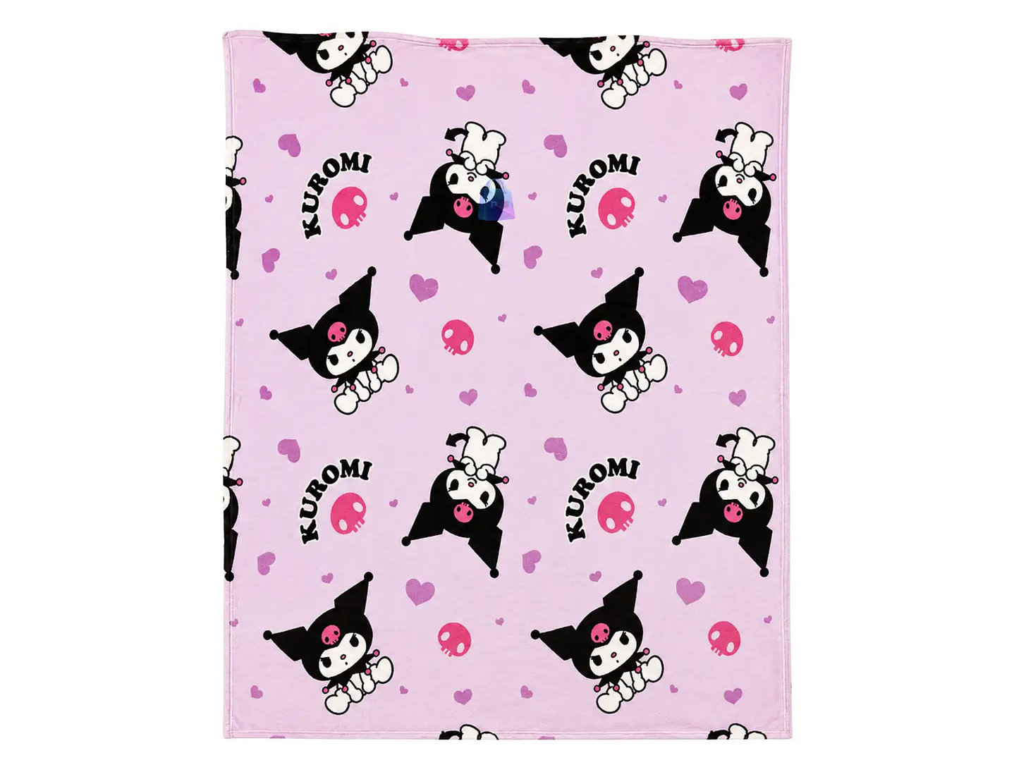 Manta Coral Diseño Kuromi 127x152cms Suave - PS 2