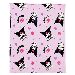 Manta Coral Diseño Kuromi 127x152cms Suave - PS