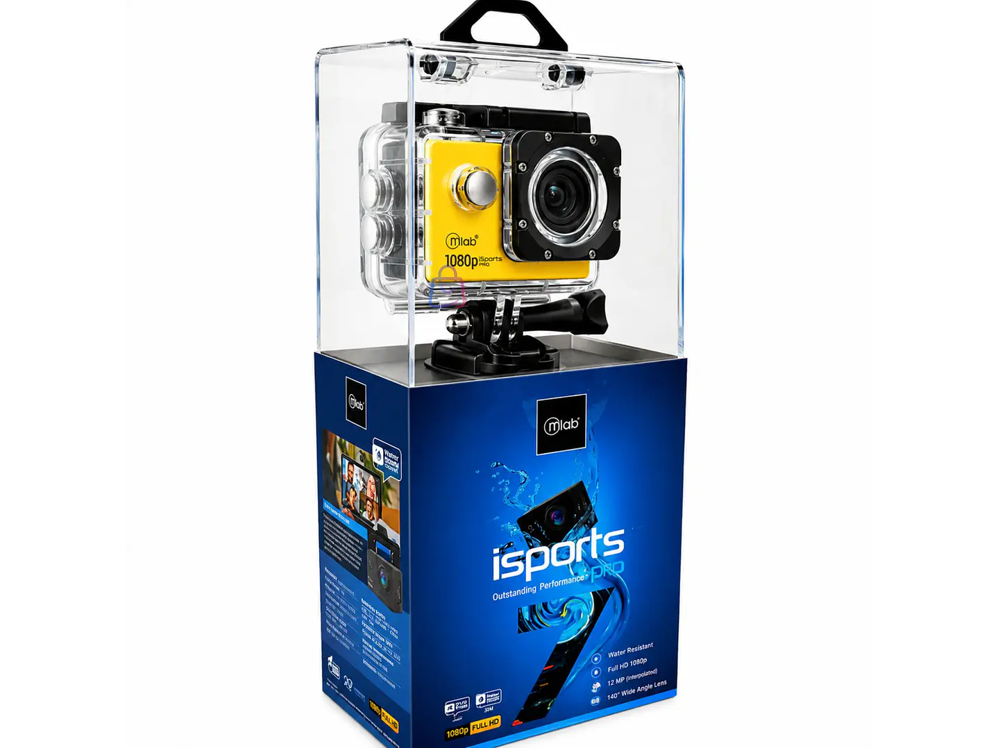 Cámara Deportiva A7 Yellow Full HD 1080P Sumergible - PS 4