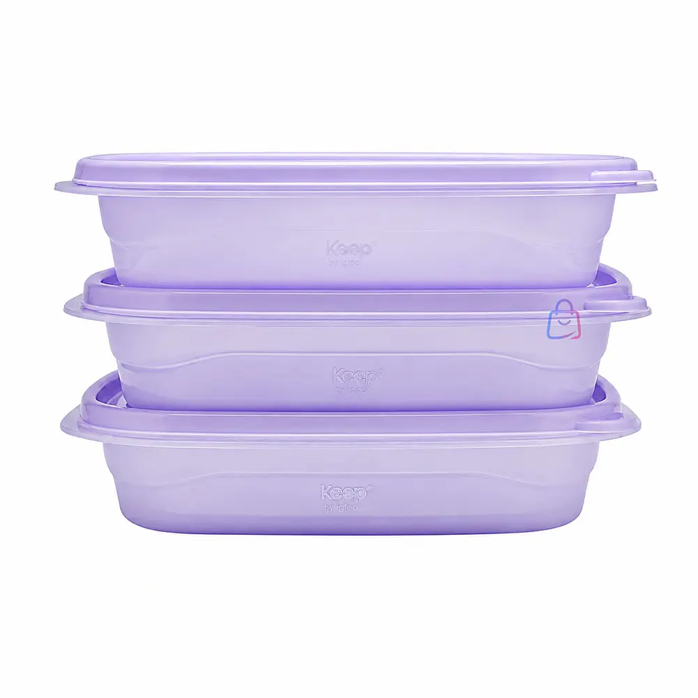 Set 3 Contenedores Herméticos Apilables Keep 950ml - PS 1