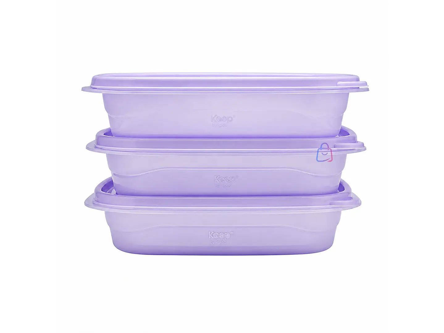 Set 3 Contenedores Herméticos Apilables Keep 950ml - PS 1