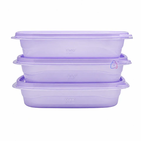 Set 3 Contenedores Herméticos Apilables Keep 950ml - PS