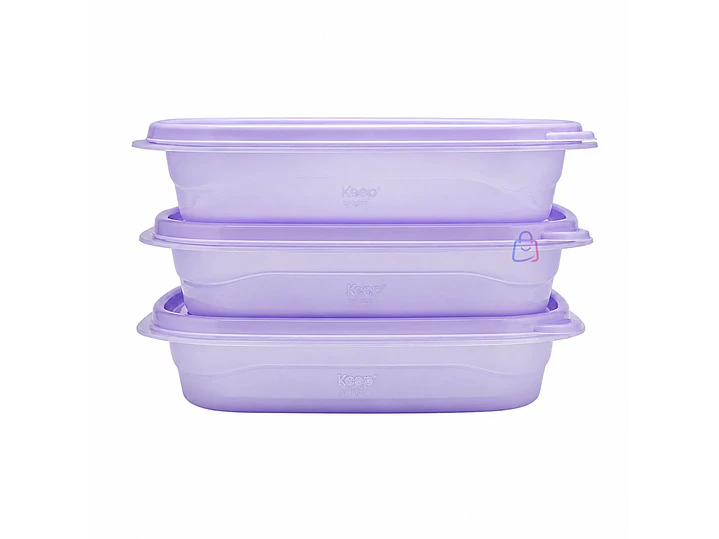 Set 3 Contenedores Herméticos Apilables Keep 950ml - PS 1