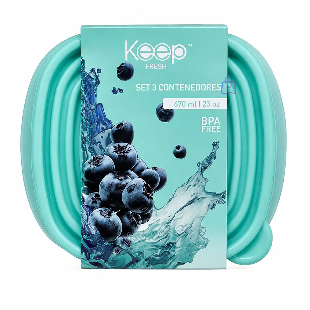 Set 3 Contenedores Herméticos Keep 670ml BPA Free - PS 3