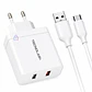 Cargador Rápido QC 3.0 18W USB-A a USB-C Certificado - PS - Miniatura 1