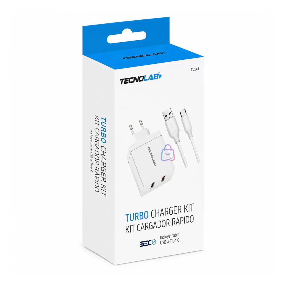 Cargador Rápido QC 3.0 18W USB-A a USB-C Certificado - PS 4