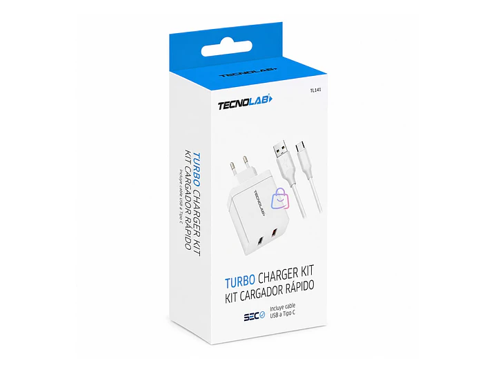Cargador Rápido QC 3.0 18W USB-A a USB-C Certificado - PS 4