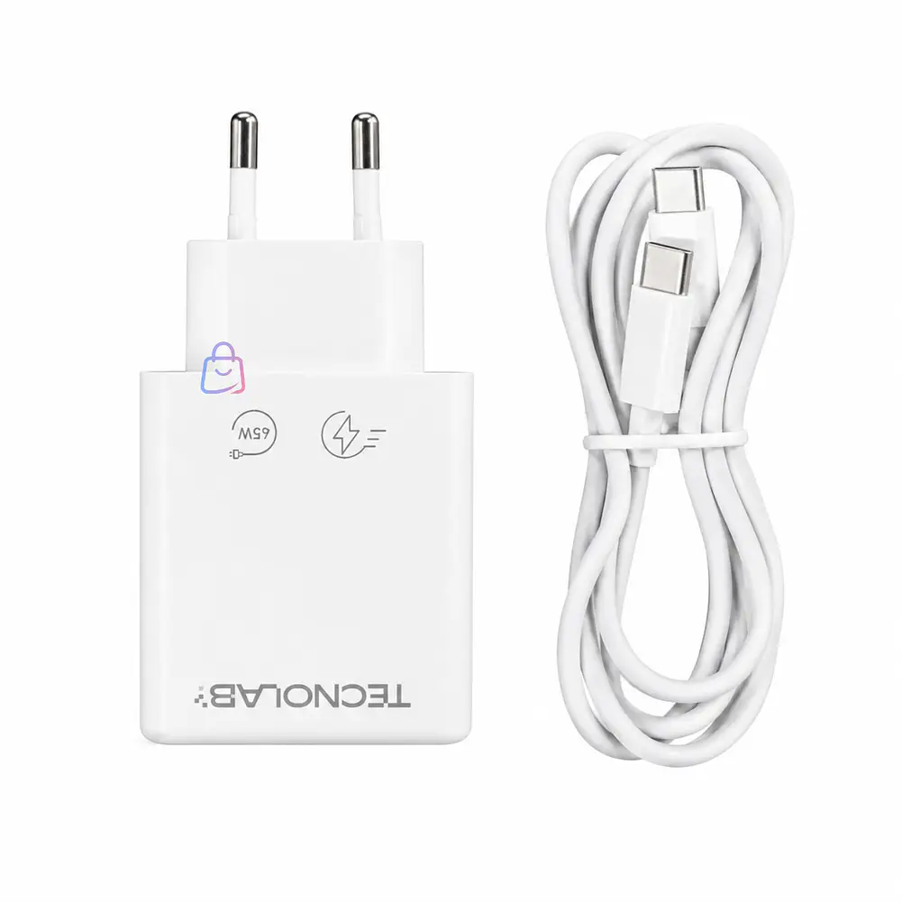 Cargador Rápido PD 45W QC 3.0 USB-C con Cable - PS 1