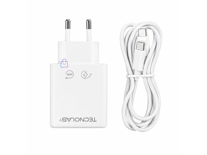 Cargador Rápido PD 45W QC 3.0 USB-C con Cable - PS 1
