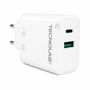 Cargador Rápido PD 45W QC 3.0 USB-C con Cable - PS